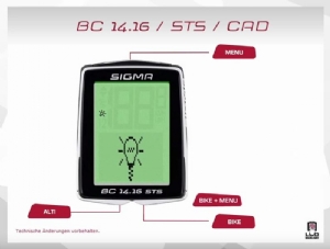 Film: SIGMA - Fahrradcomputer BC 14.16/STS/CAD