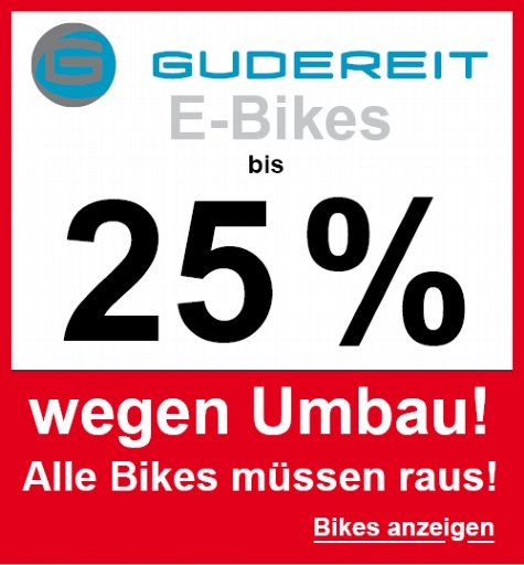Gudereit E-Bikes bis 25%